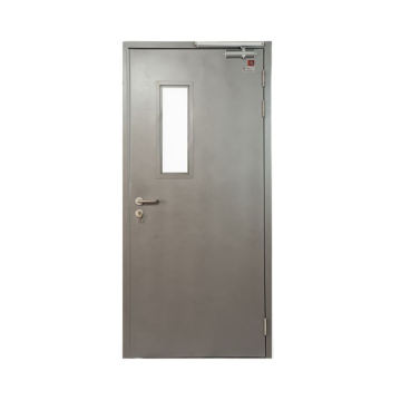 Direct Selling Hospital Single Door Window Steel Fire-Proof Door For Sale